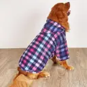 Sudadera con capucha a cuadros de colores para perros, ropa suave para mascotas para todas las estaciones, regalo de Navidad
