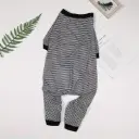 Enterizo a rayas para perros, cómodo atuendo para mascotas, enterizo para mascotas 