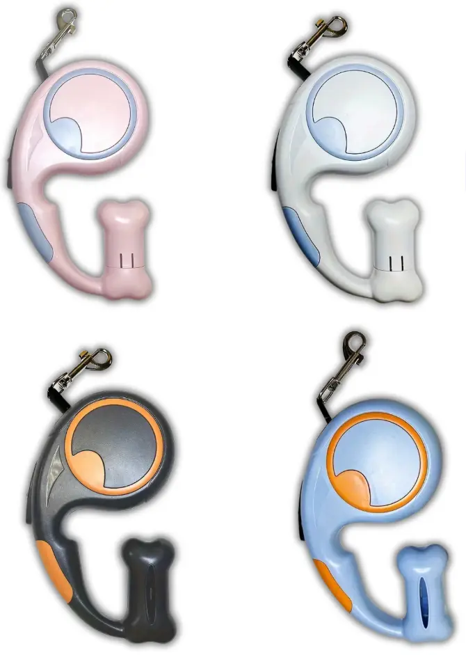 Correa retractil con mango hueso (3 m)